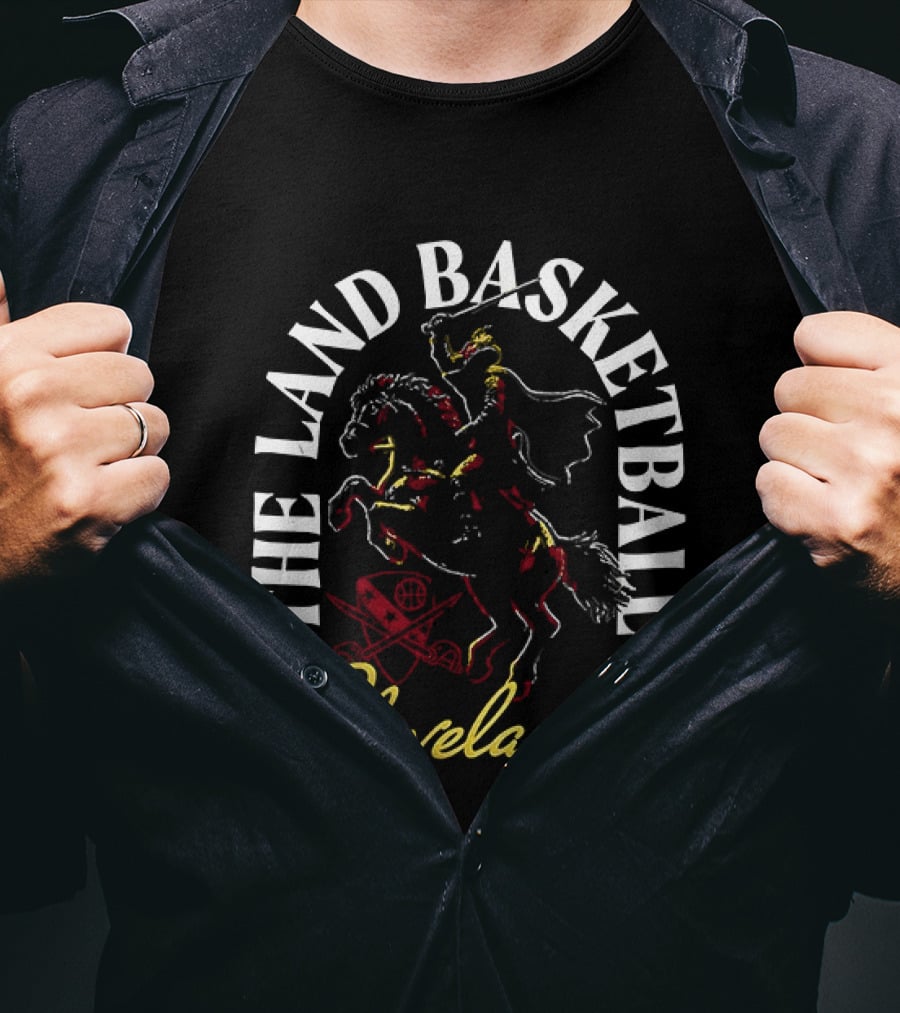 Cleveland The Land Basketball Est 1970 Curved T-Shirt