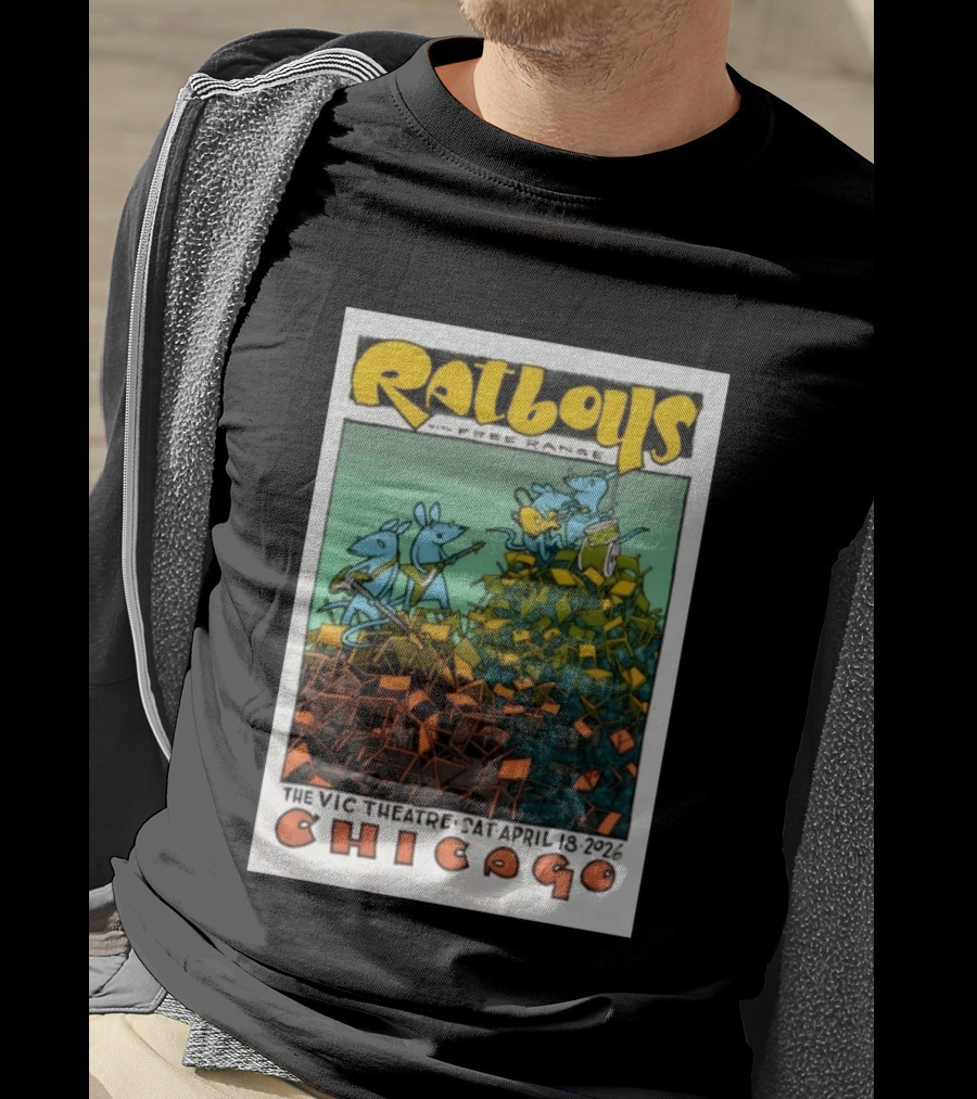 Ratboys Free Range April 18 2026 Vic Theatre Chicago Concert T-Shirt
