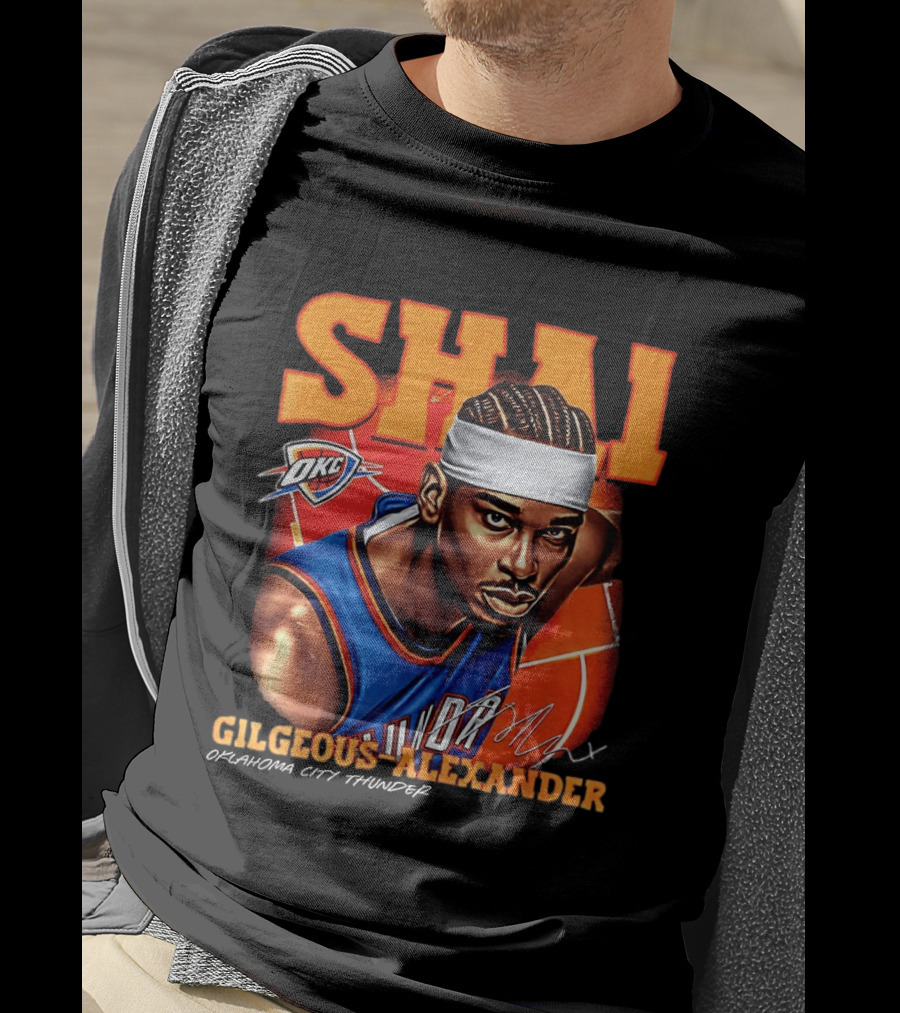 Shai Gilgeous Alexander Oklahoma City Thunder NBA OKC Basketball T-Shirt