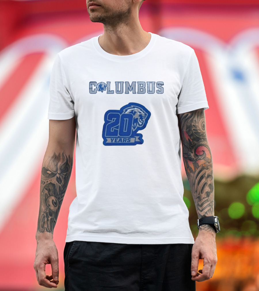 Columbus Lions 20 Years Celebration T-Shirt
