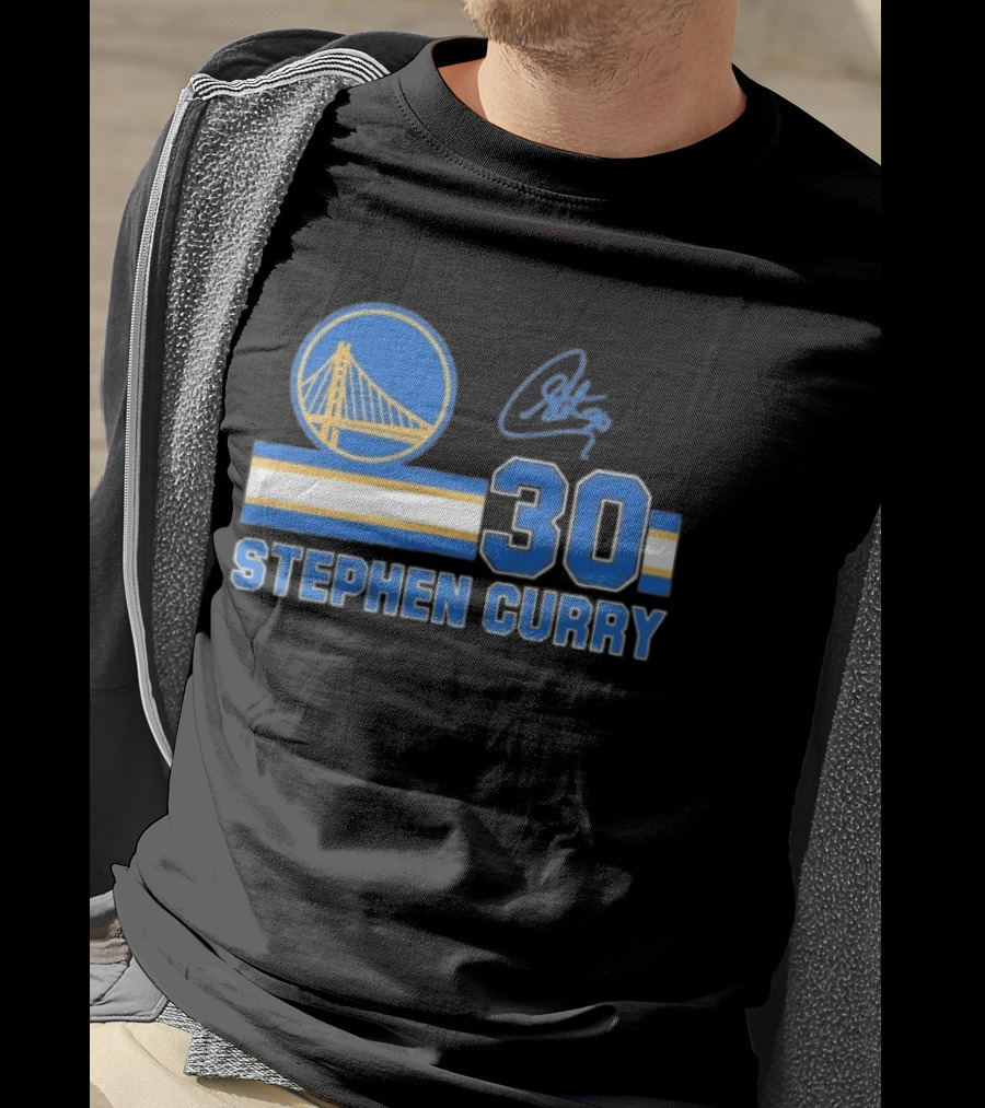 Stephen Curry Golden State Warriors 30 Signature T-Shirt