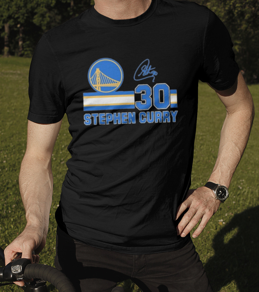 Stephen Curry Golden State Warriors 30 Signature T-Shirt