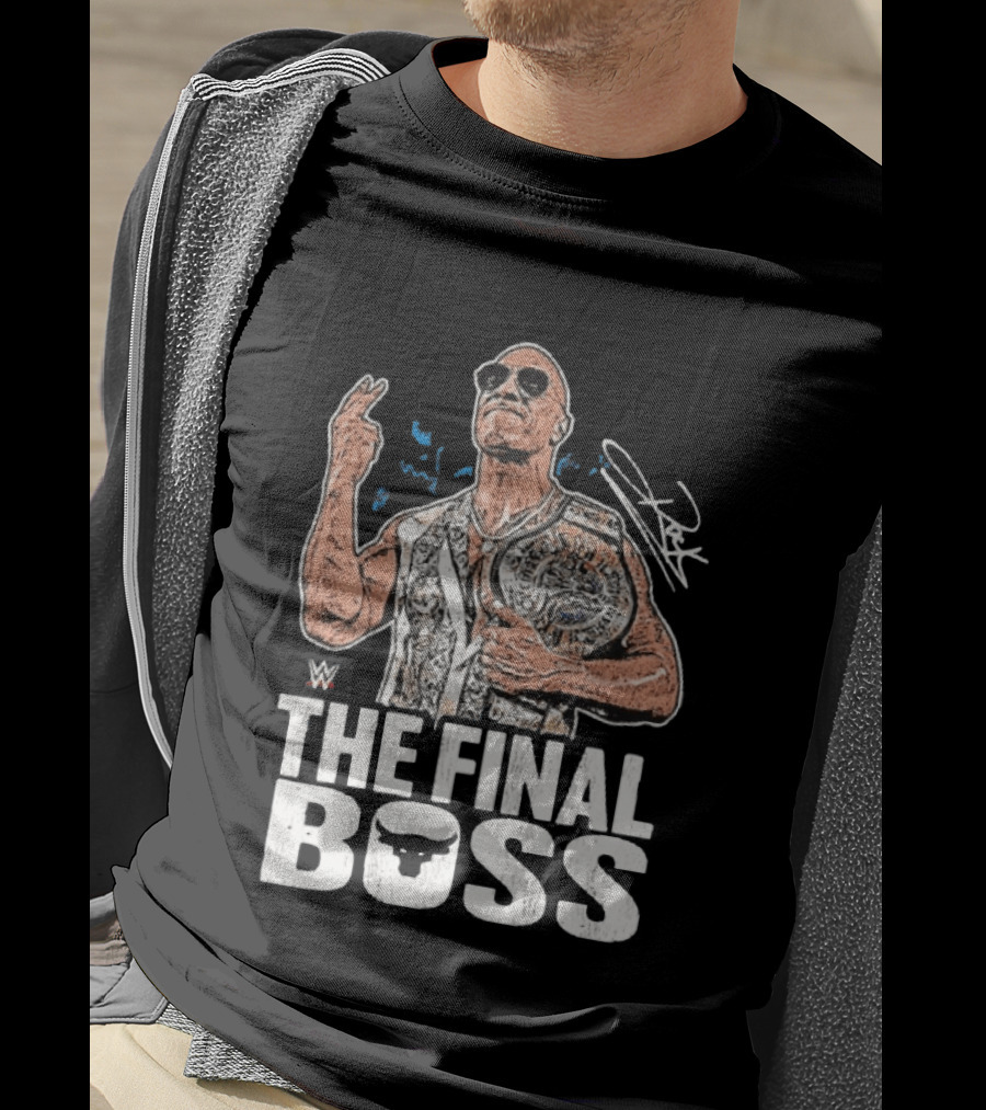 The Final Boss WWE Dwayne Johnson The Rock Signature Champion T-Shirt