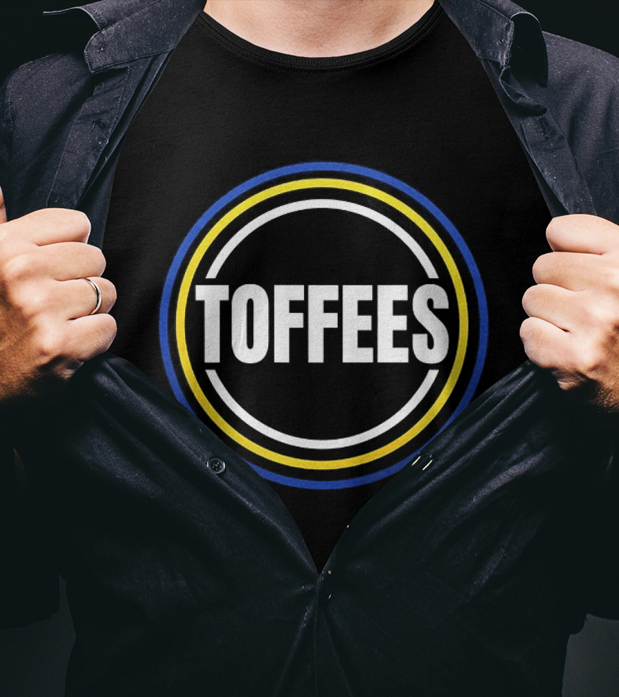 Toffees Circle Blue And Yellow Rings T-Shirt
