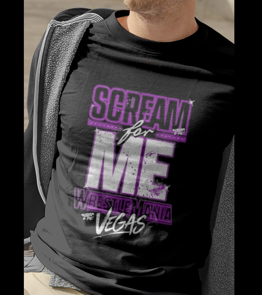 WWE WrestleMania Scream For Me Vegas Paige T-Shirt