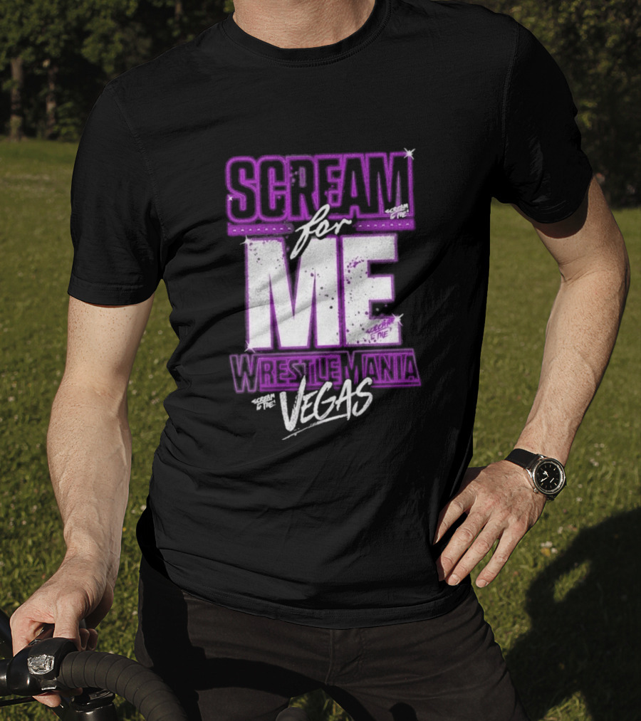 WWE WrestleMania Scream For Me Vegas Paige T-Shirt