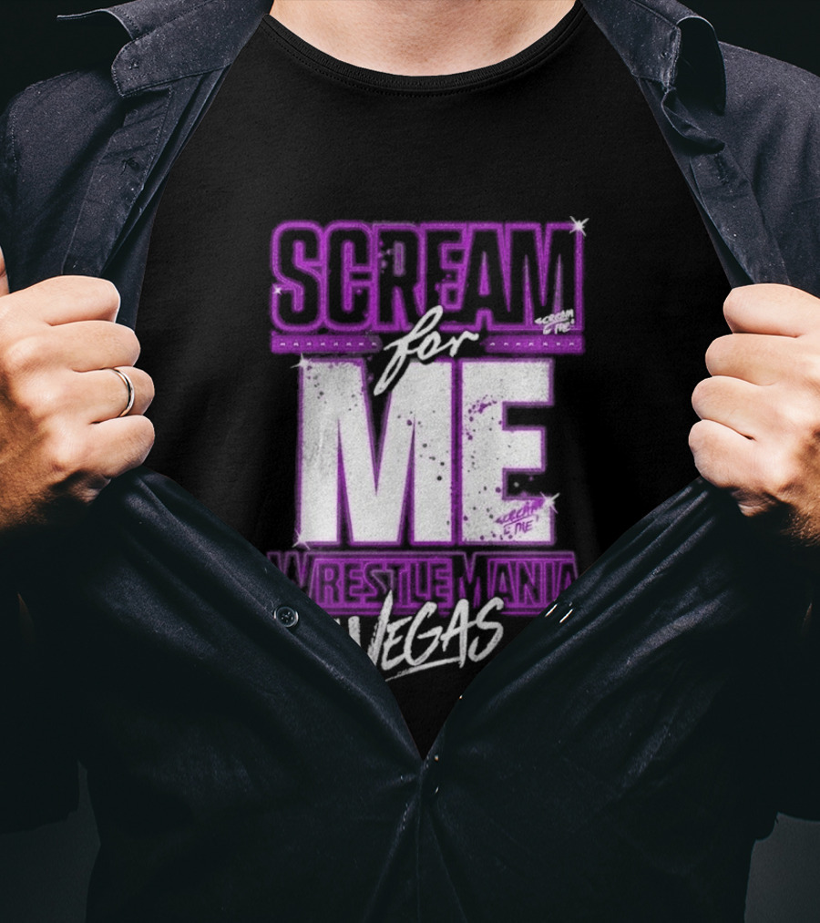 WWE WrestleMania Scream For Me Vegas Paige T-Shirt