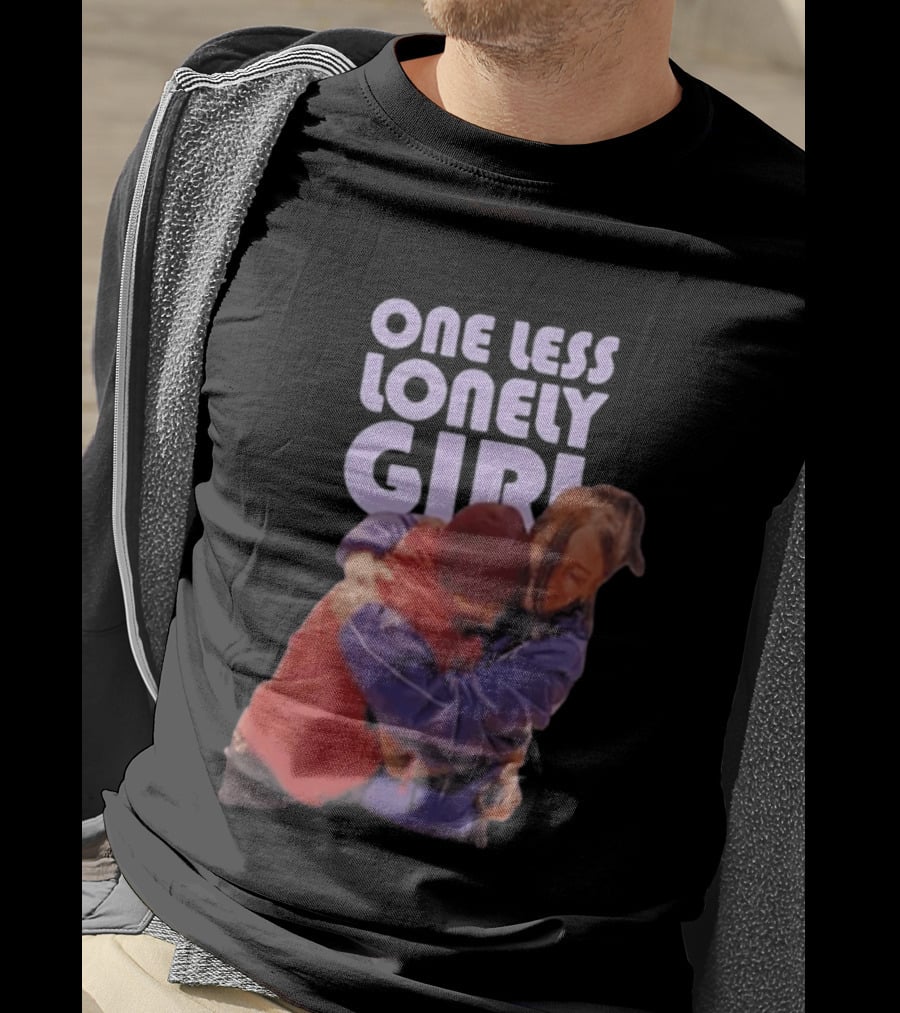 One Less Lonely Girl Billie Eilish Justin Bieber Hug T-Shirt