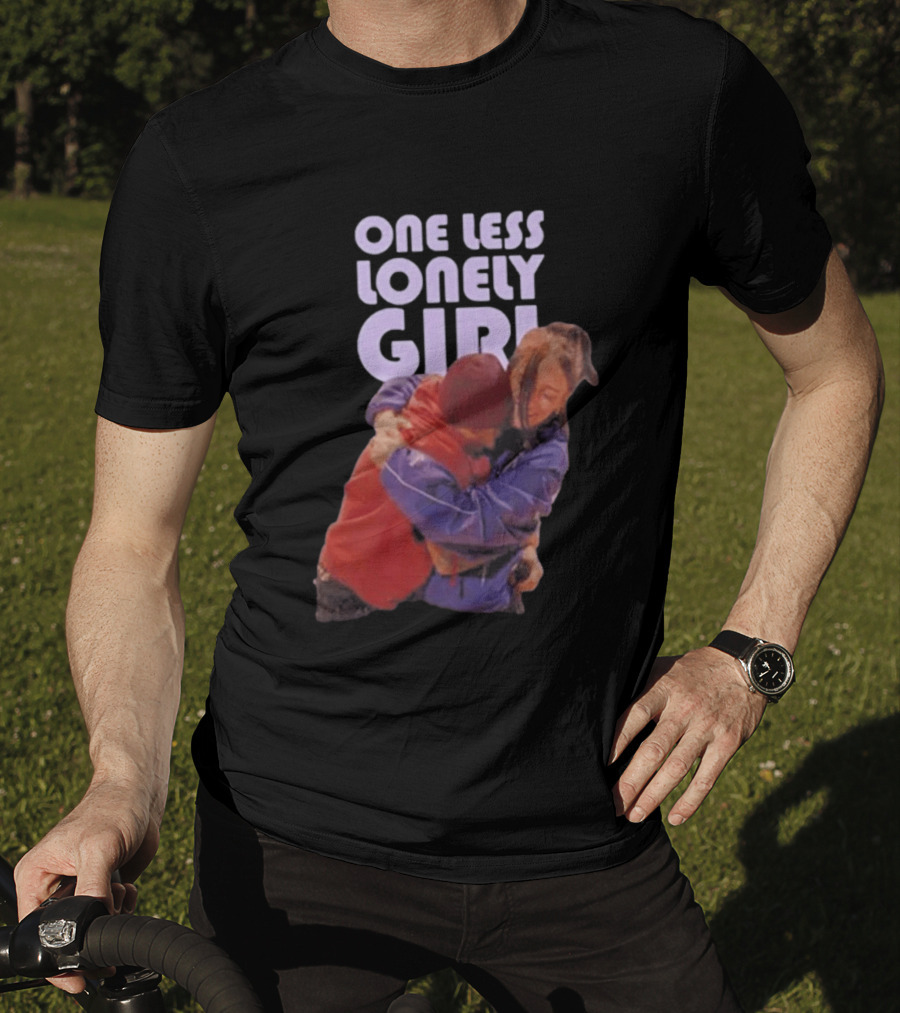 One Less Lonely Girl Billie Eilish Justin Bieber Hug T-Shirt