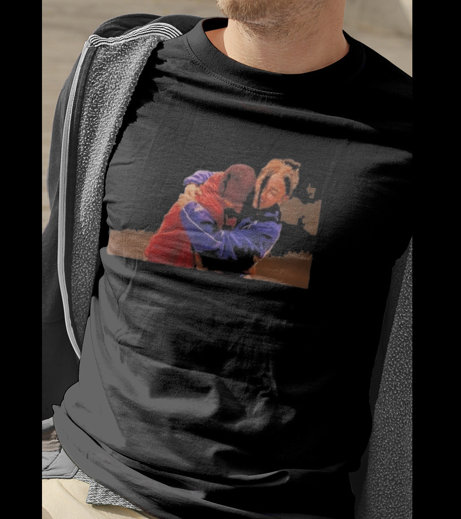 Billie Eilish Justin Bieber Hugging Embrace Fan Favorite Moment T-Shirt