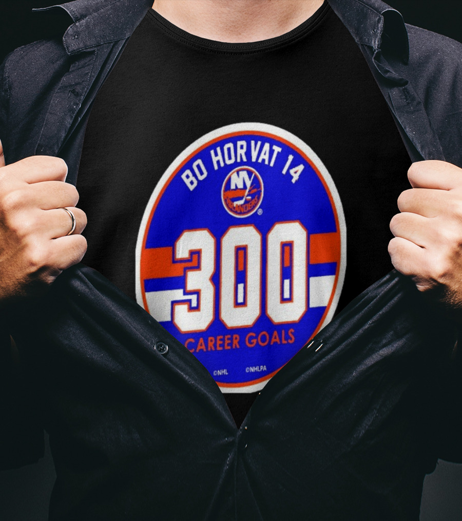 Bo Horvat 14 Islanders NHL 300 Career Goals T-Shirt