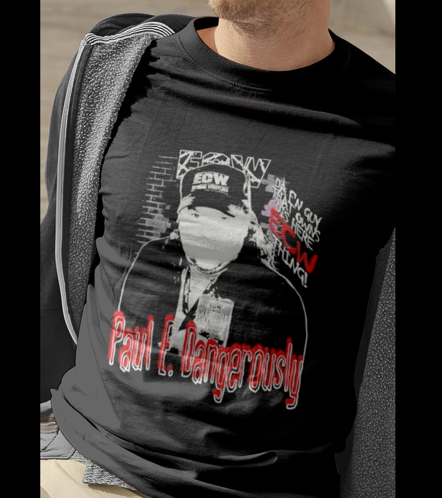 Paul E Dangerously ECW Hardcore Iconic Wrestling T-Shirt