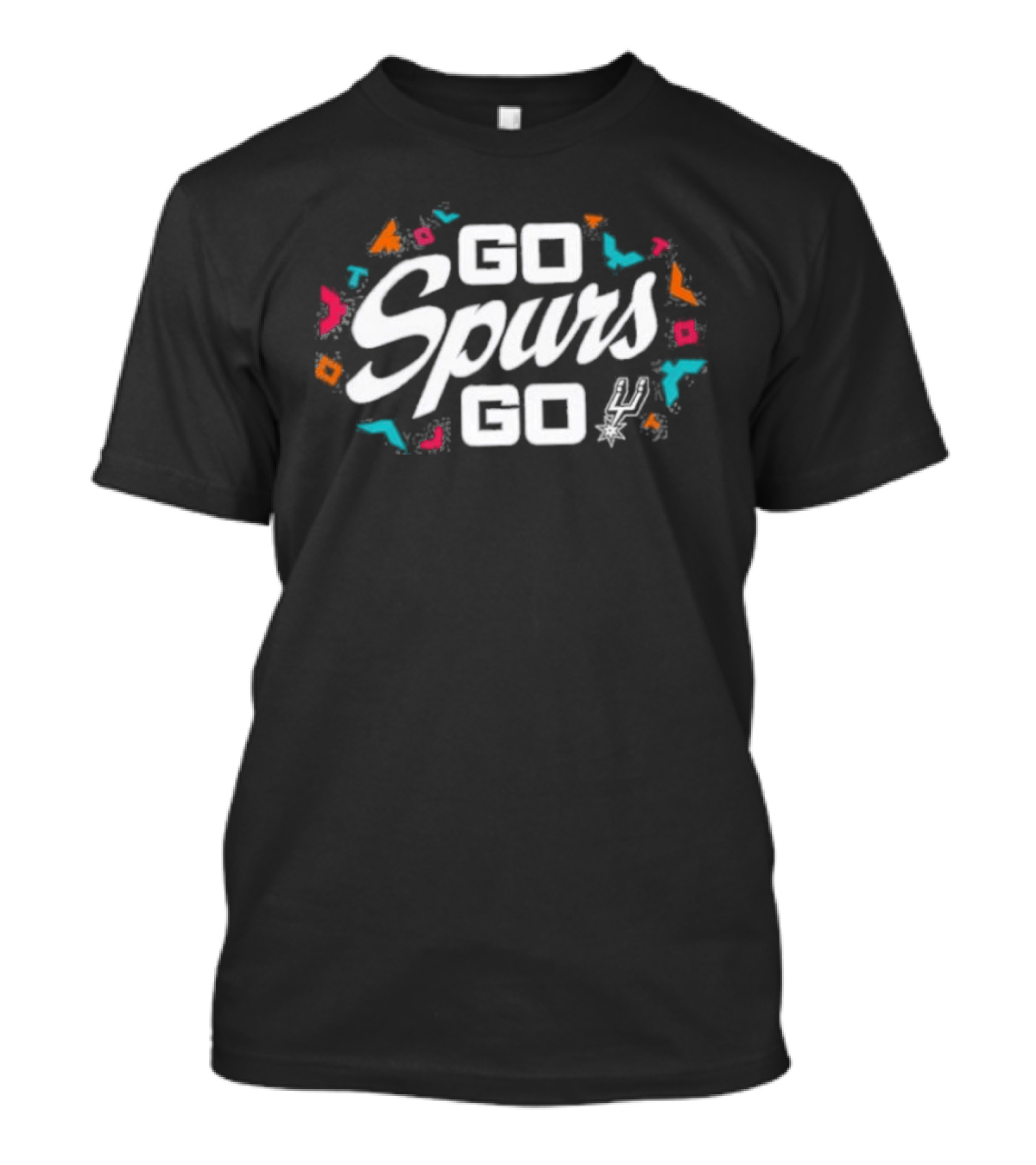 Go Spurs Go Vibrant Celebration Theme With Colorful Accents T-Shirt