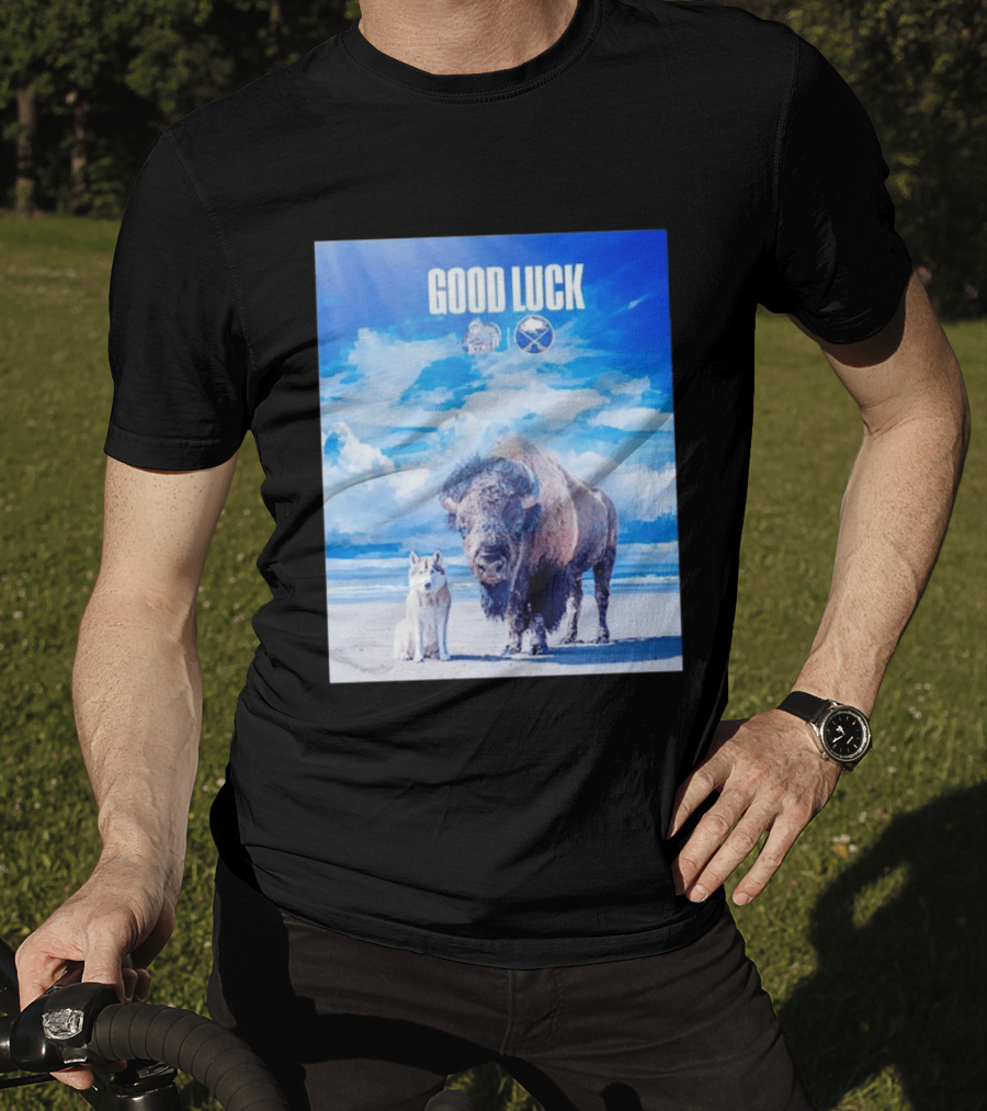 Good Luck Jacksonville Icemen Buffalo Sabres NHL Team Game 1 Buffalo Beach Sky T-Shirt