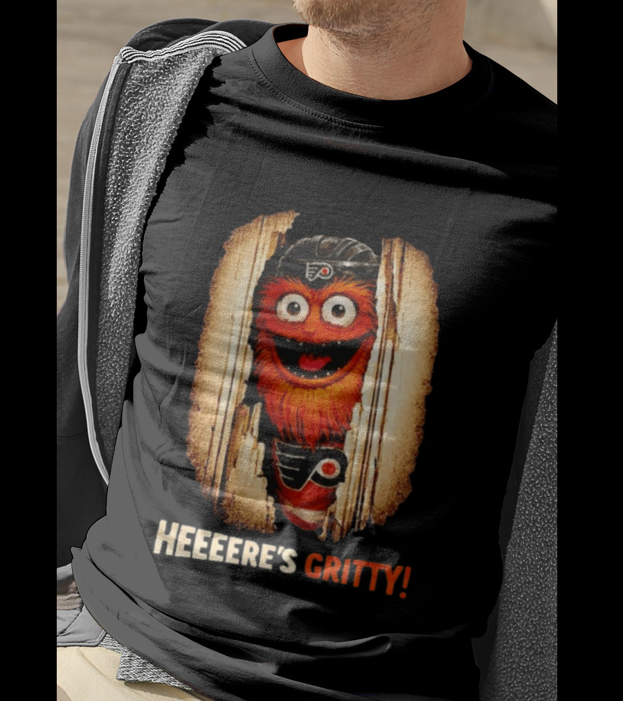 Heeere's Gritty Philadelphia Flyers Hockey T-Shirt