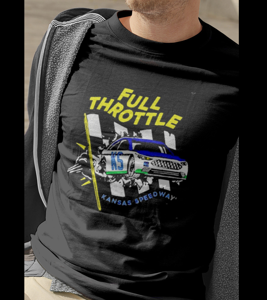 Full Throttle Kansas Speedway KS Racing Car Adventure T-Shirt