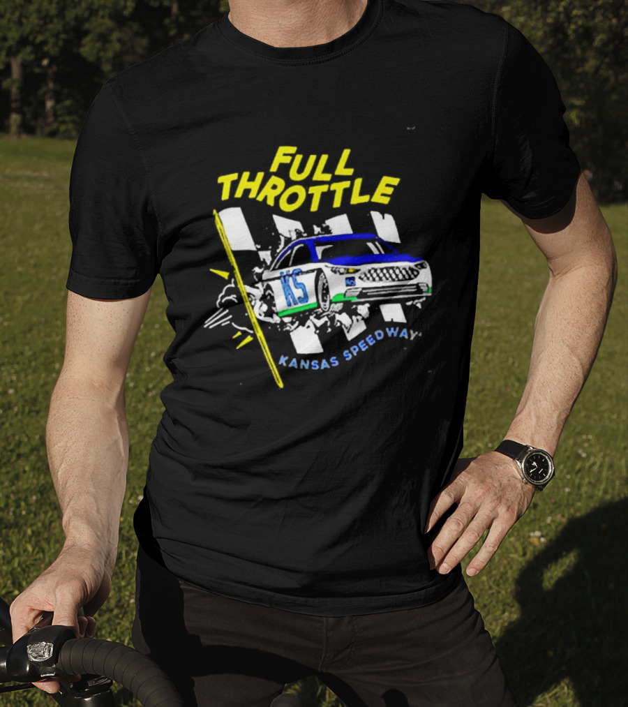Full Throttle Kansas Speedway KS Racing Car Adventure T-Shirt