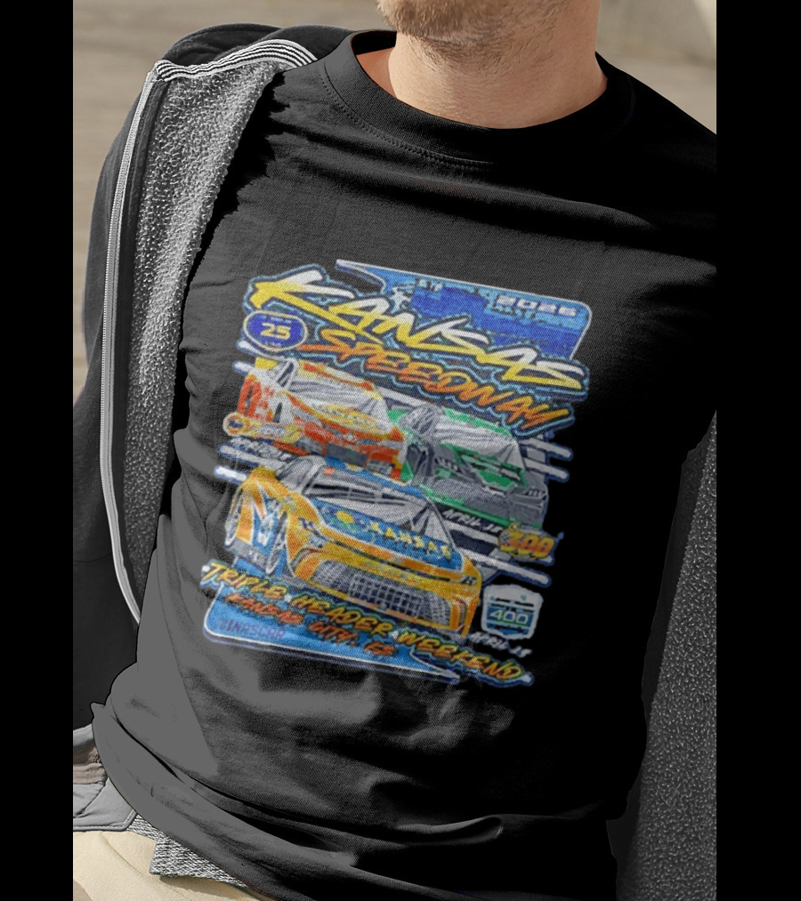 2026 Kansas Speedway NASCAR Triple Header Weekend April 25 Car 400 Kansas City T-Shirt