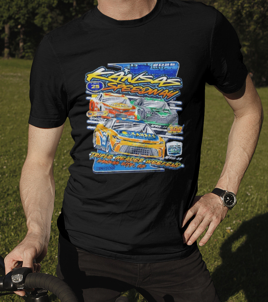 2026 Kansas Speedway NASCAR Triple Header Weekend April 25 Car 400 Kansas City T-Shirt