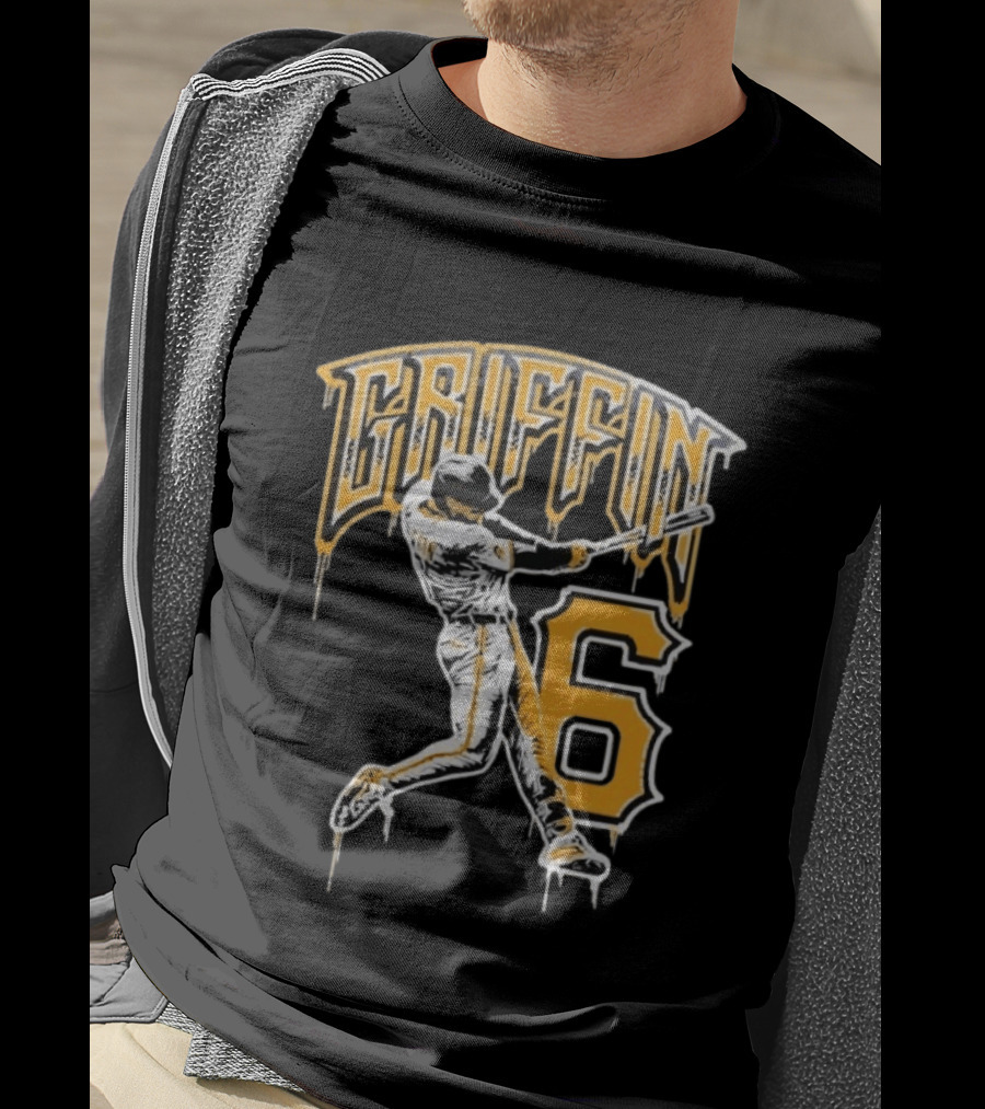 Konnor Griffin 6 Pittsburgh Pirates Dynamic Swinging Player T-Shirt