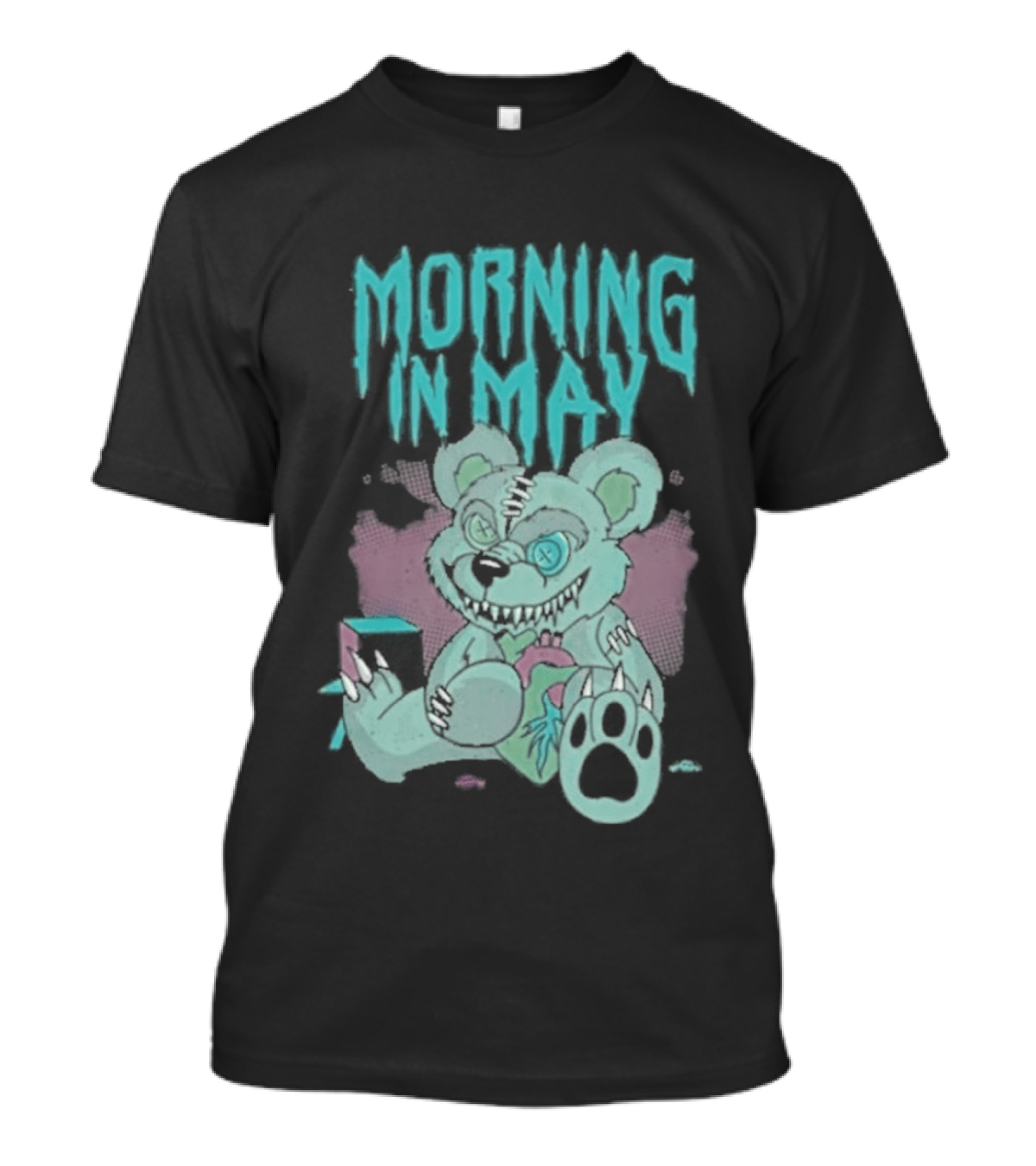 Morning In May Deaddy Bear Pink And Blue Teddy T-Shirt