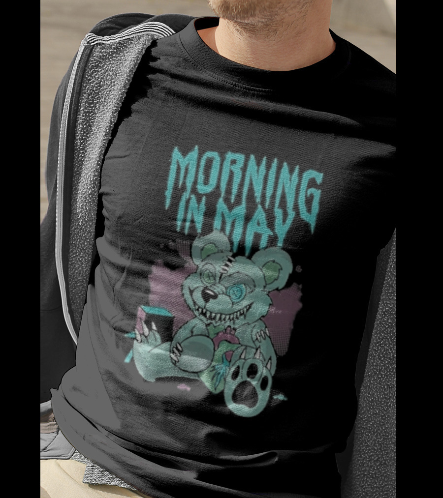 Morning In May Deaddy Bear Pink And Blue Teddy T-Shirt