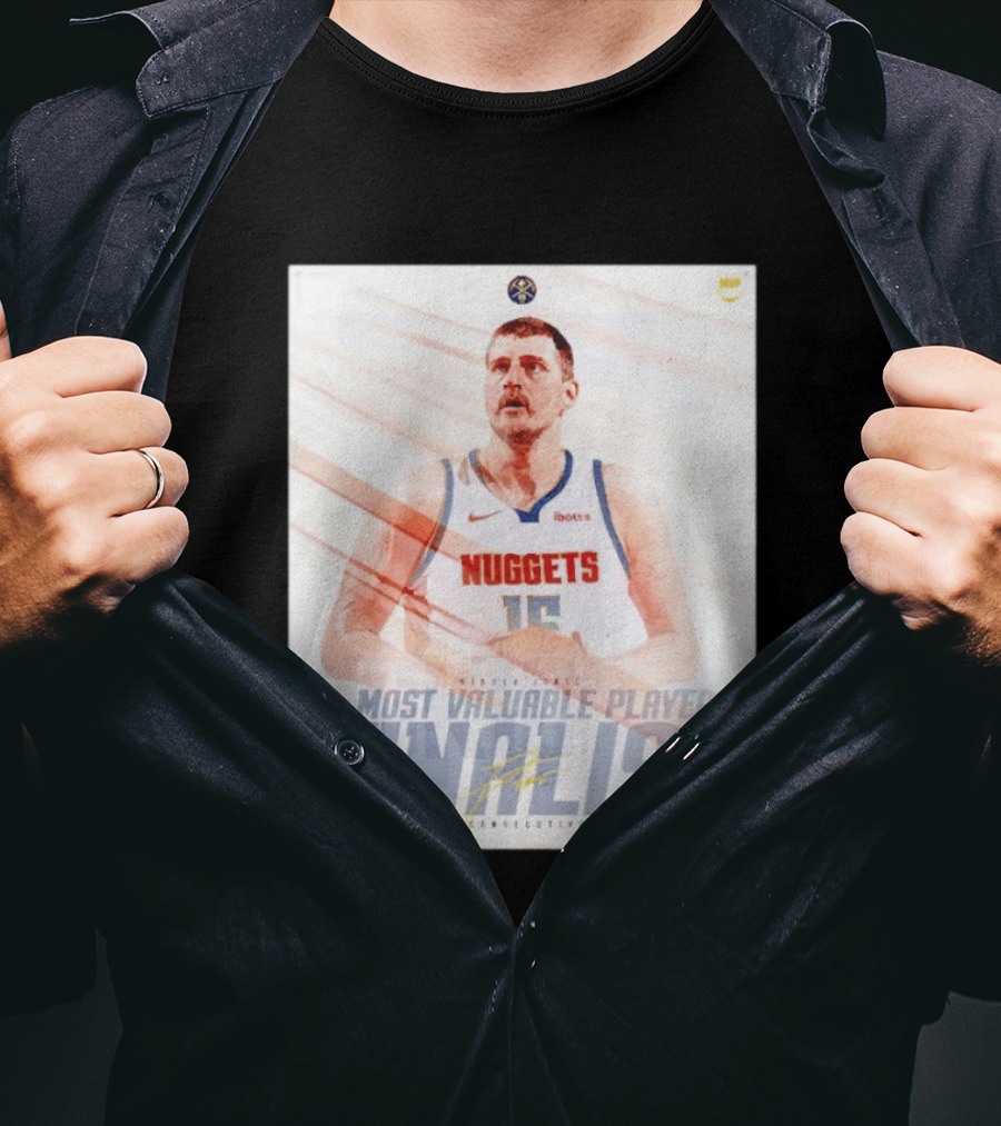 Nikola Jokić Most Valuable Player Finalist Sixth Consecutive Year Nuggets T-Shirt
