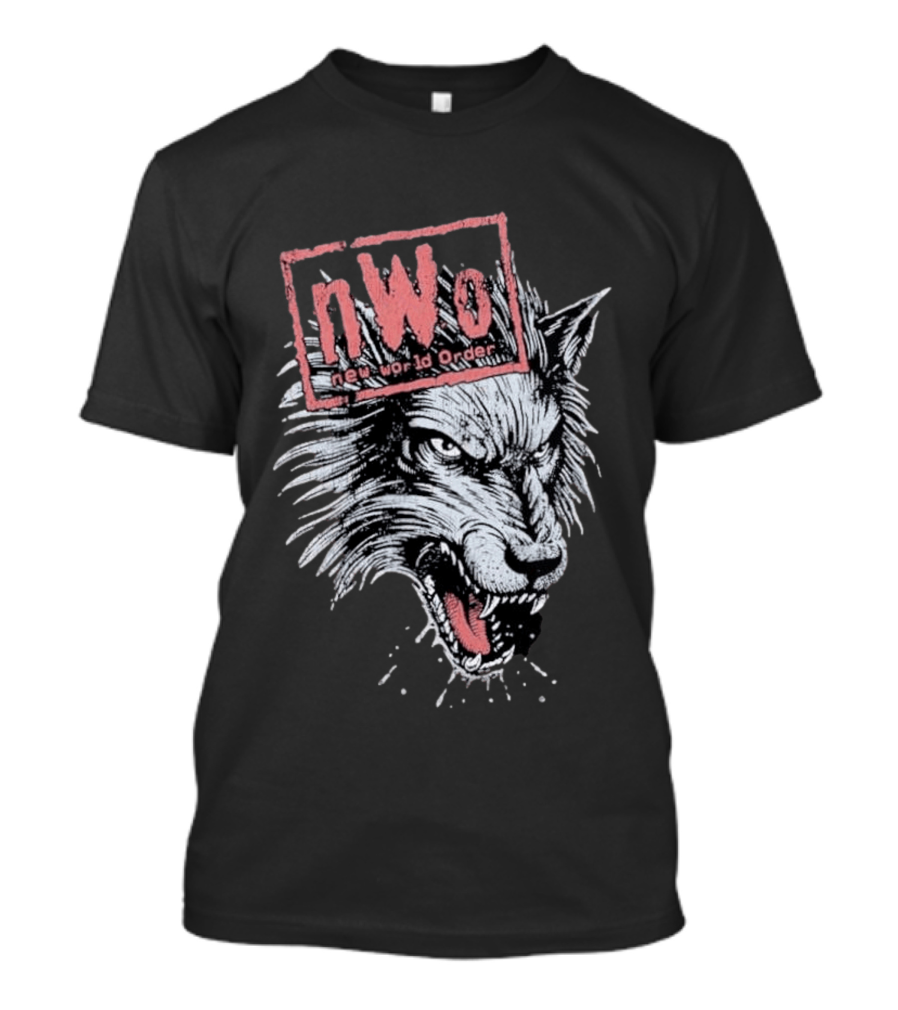 NWO New World Order Wolfpack Vintage Style Wrestling T-Shirt