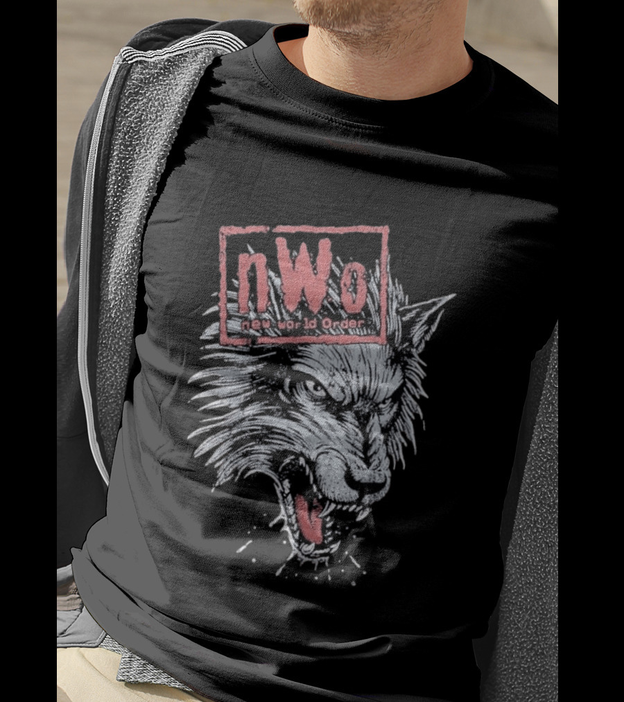 NWO New World Order Wolfpack Vintage Style Wrestling T-Shirt