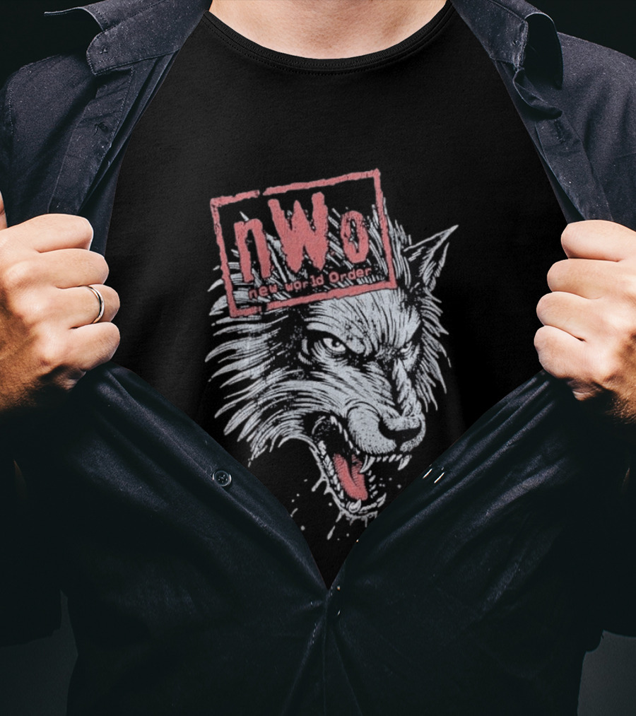 NWO New World Order Wolfpack Vintage Style Wrestling T-Shirt