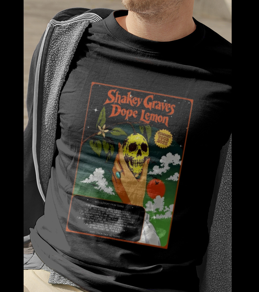 Shakey Graves Dope Lemon Summer Tour 2026 With Texino Support T-Shirt