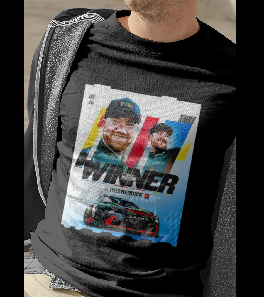 Winner Tyler Reddick NASCAR Kansas Speedway Victory Car Chevrolet Camaro T-Shirt