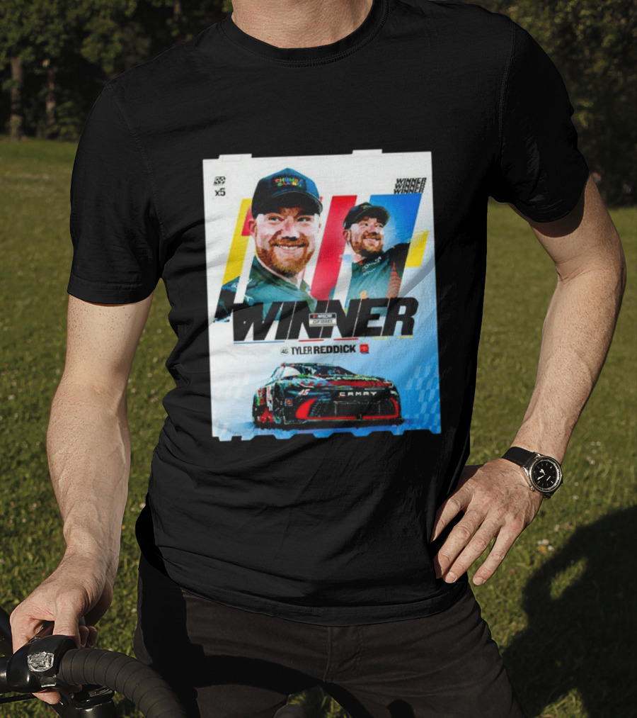 Winner Tyler Reddick NASCAR Kansas Speedway Victory Car Chevrolet Camaro T-Shirt