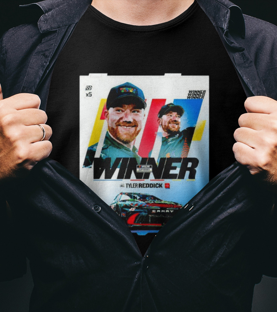 Winner Tyler Reddick NASCAR Kansas Speedway Victory Car Chevrolet Camaro T-Shirt