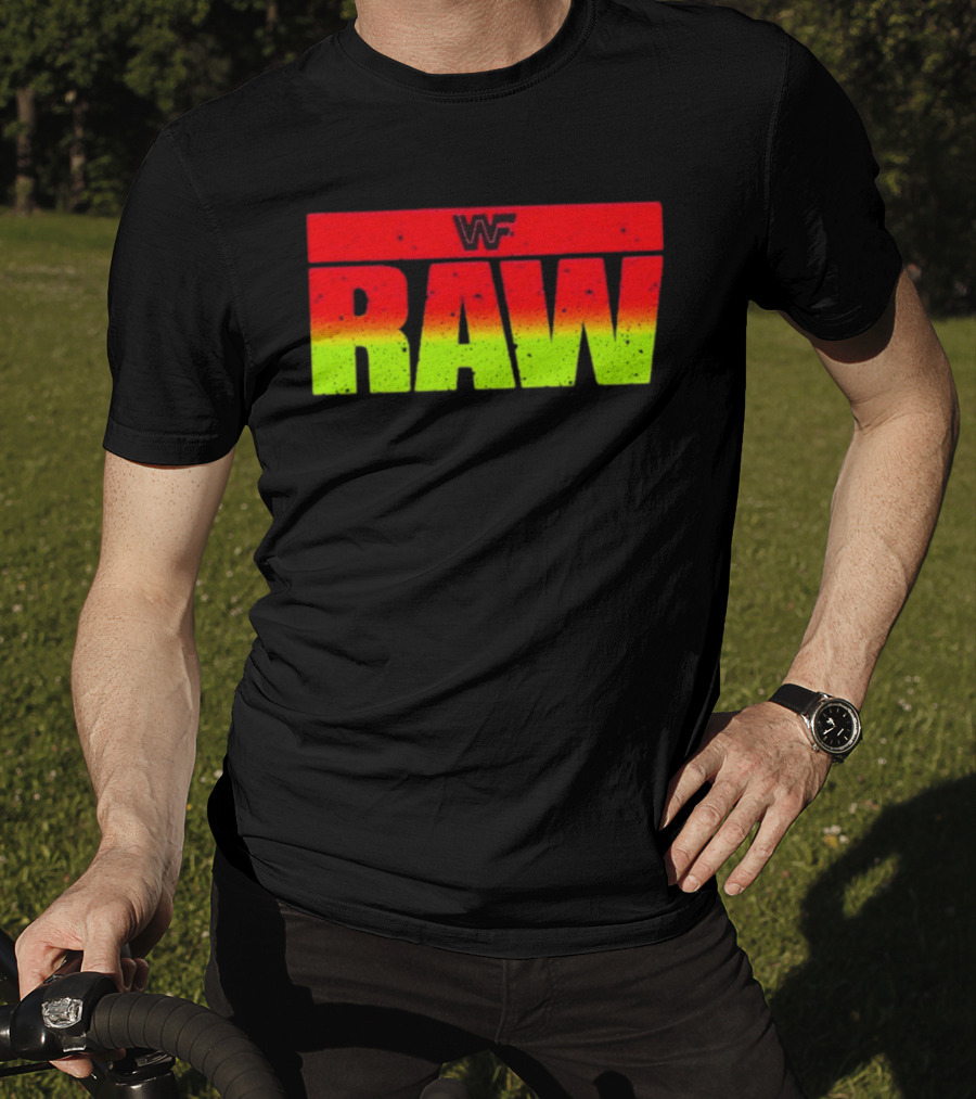WWF RAW Vintage Style Classic Logo Retro Wrestling T-Shirt