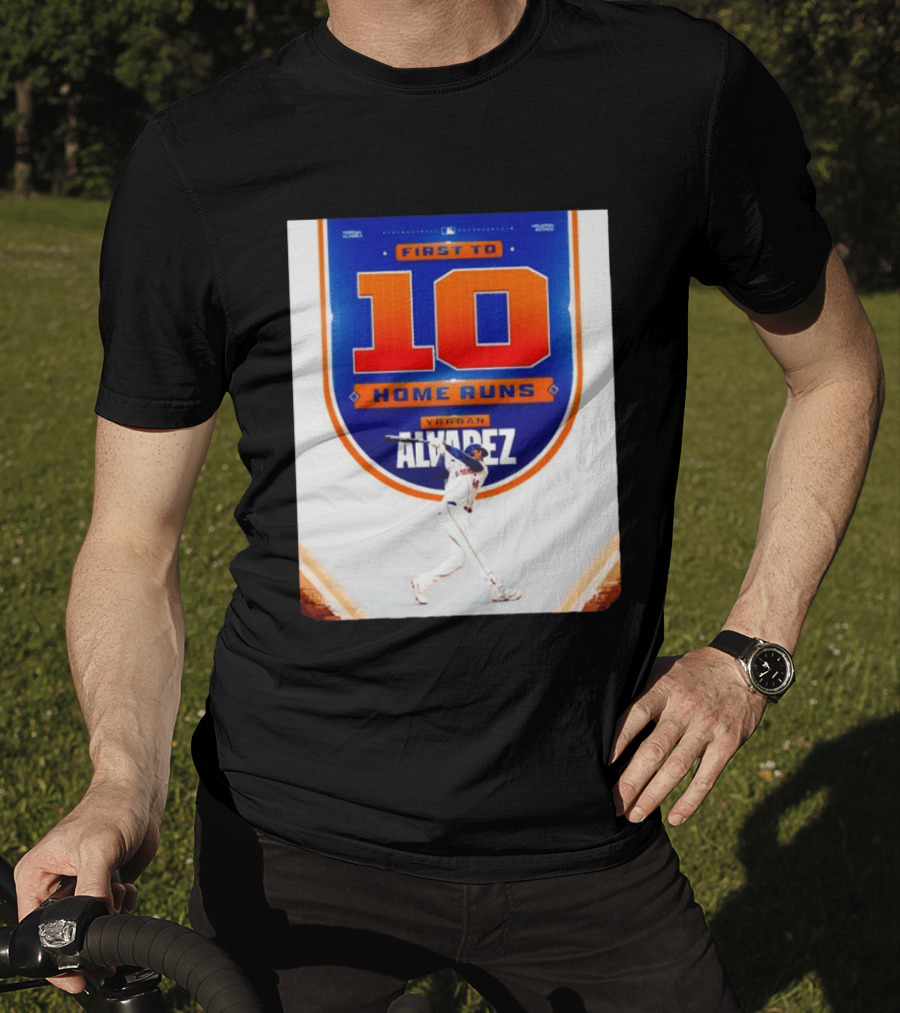 Yordan Alvarez First To 10 Home Runs Houston Astros MLB T-Shirt