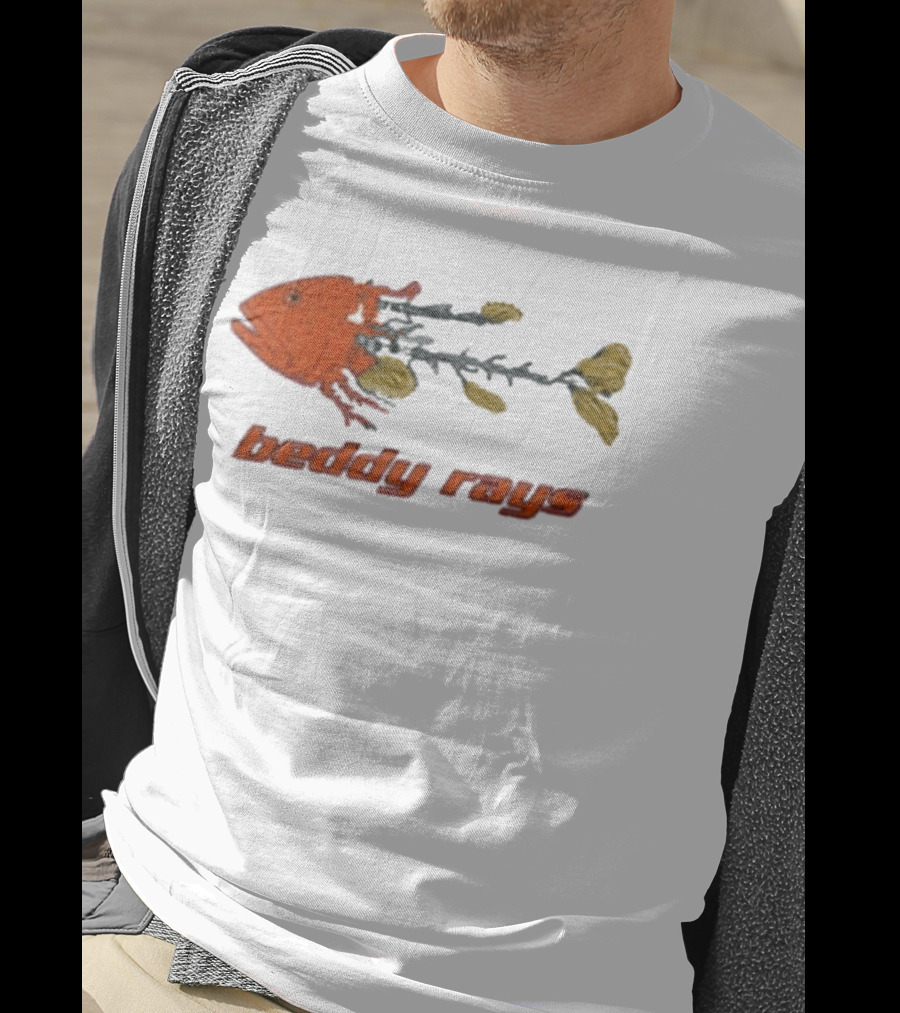 Beddy Rays Coral Trout Fish Skeleton T-Shirt