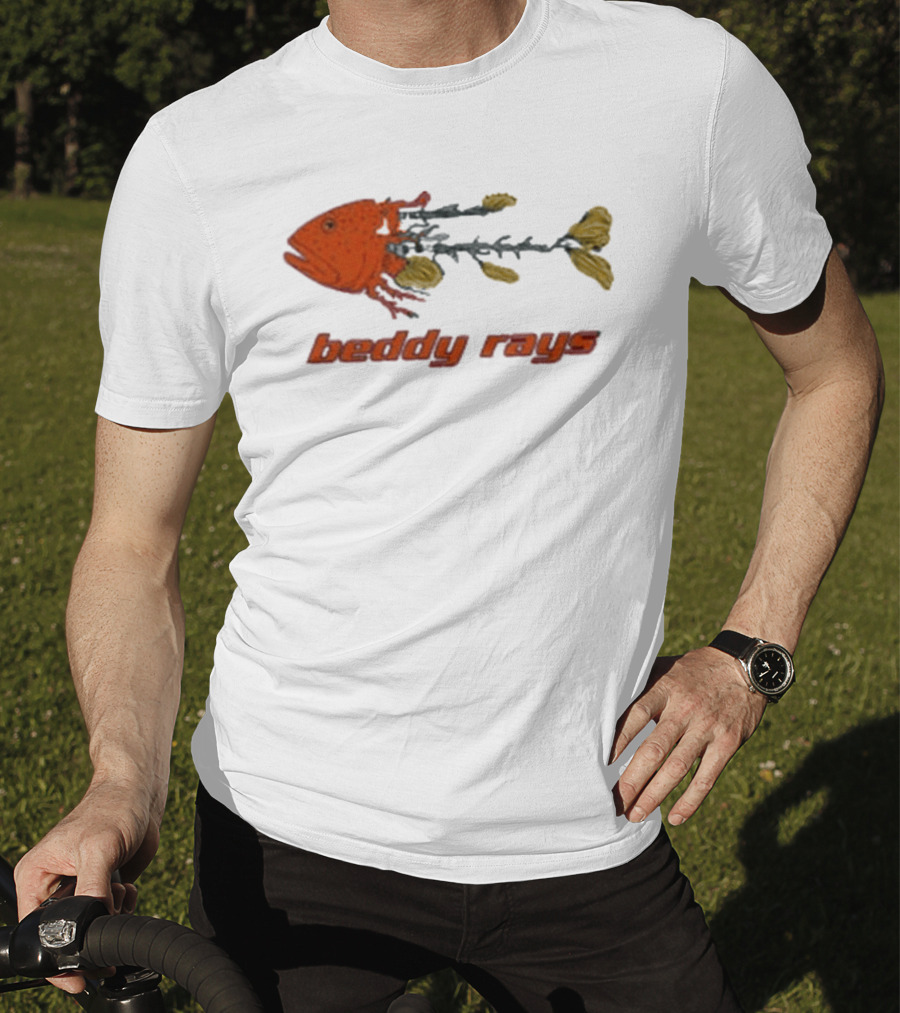 Beddy Rays Coral Trout Fish Skeleton T-Shirt