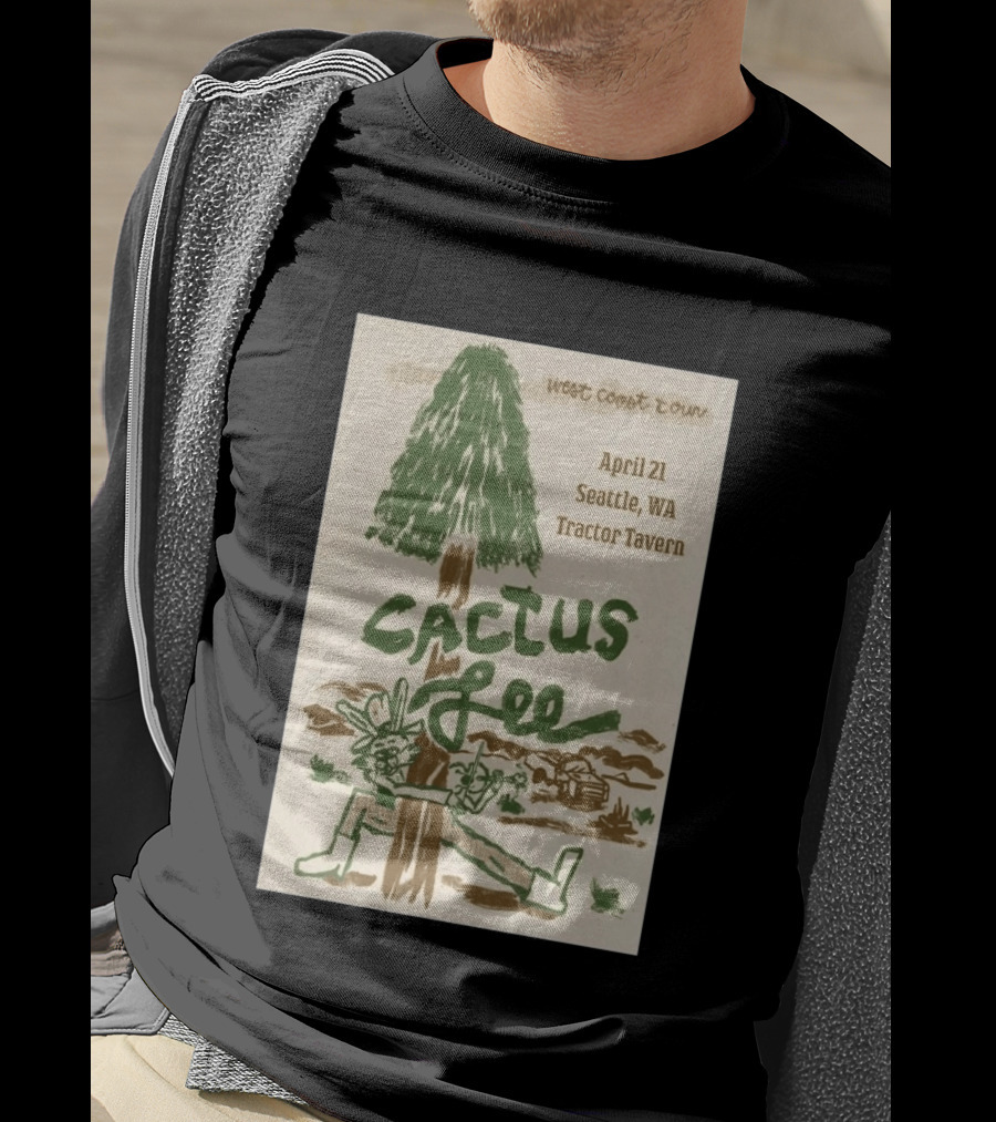 West Coast Tour Cactus Lee Seattle WA Tractor Tavern April 21 2026 T-Shirt