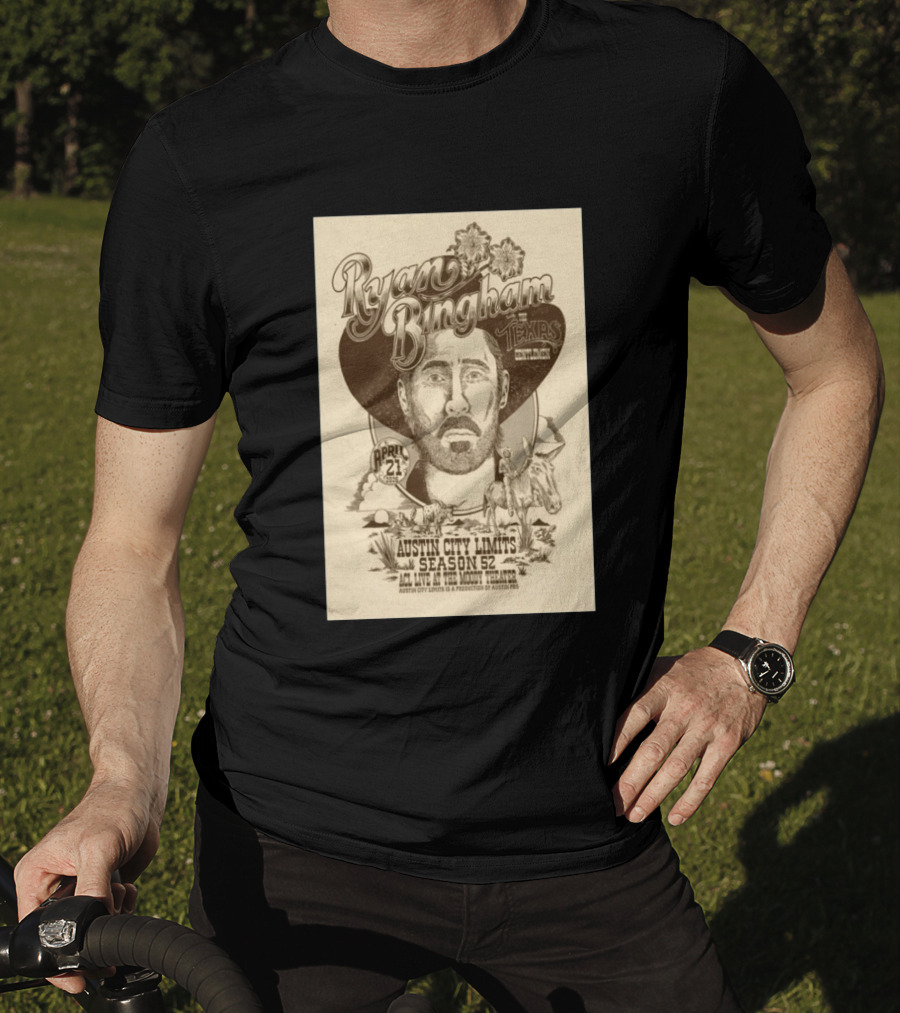 Ryan Bingham With The Texas Gentlemen Austin City Limits Season 52 April 21 2026 Moody Theater T-Shirt