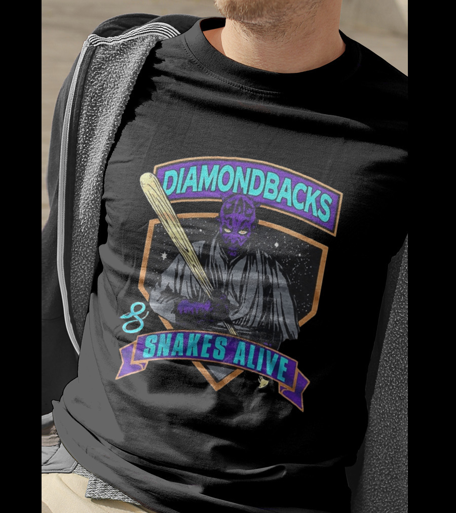 Diamondbacks Snakes Alive Baseball Jedi Warrior T-Shirt