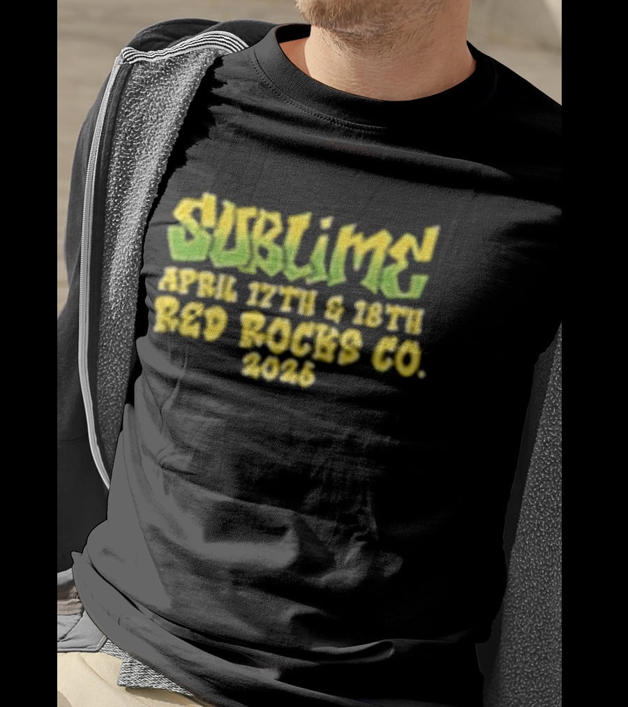 Sublime April 17th & 18th Red Rocks CO 2026 T-Shirt