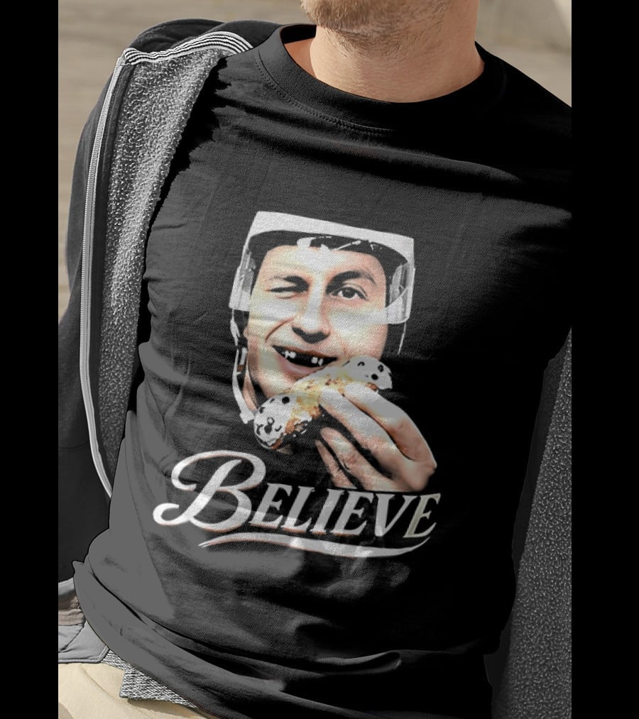 Believe Jack Hughes Big Head Philadelphia Flyers NHL T-Shirt