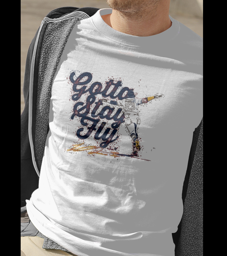 Gotta Stay Fly Michael Harris II Baseball Sliding Action T-Shirt