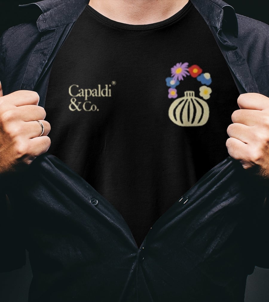 Capaldi & Co Flower Pot Colorful Blooms T-Shirt