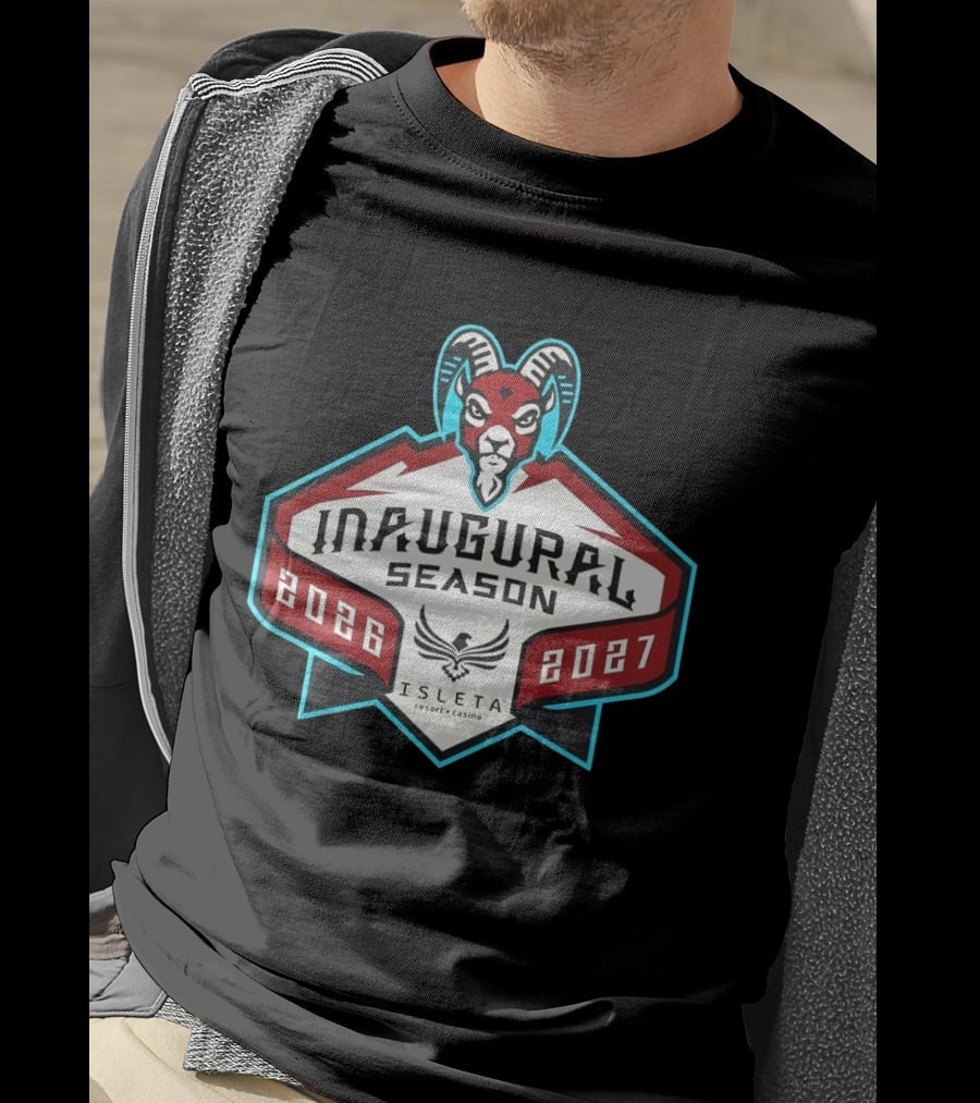Inaugural Season New Mexico Goatheads 2026 2027 Isleta Resort Casino T-Shirt