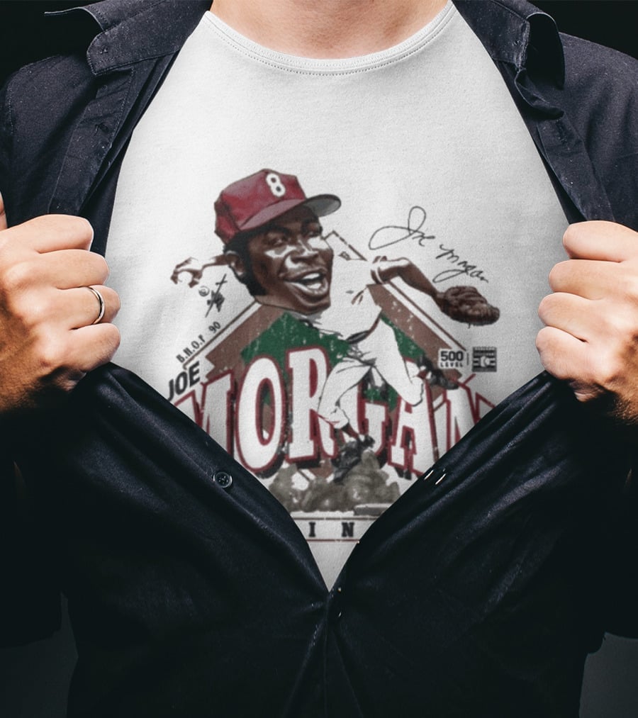 Joe Morgan Cincinnati Bruce Stark Collection 1981 T-Shirt