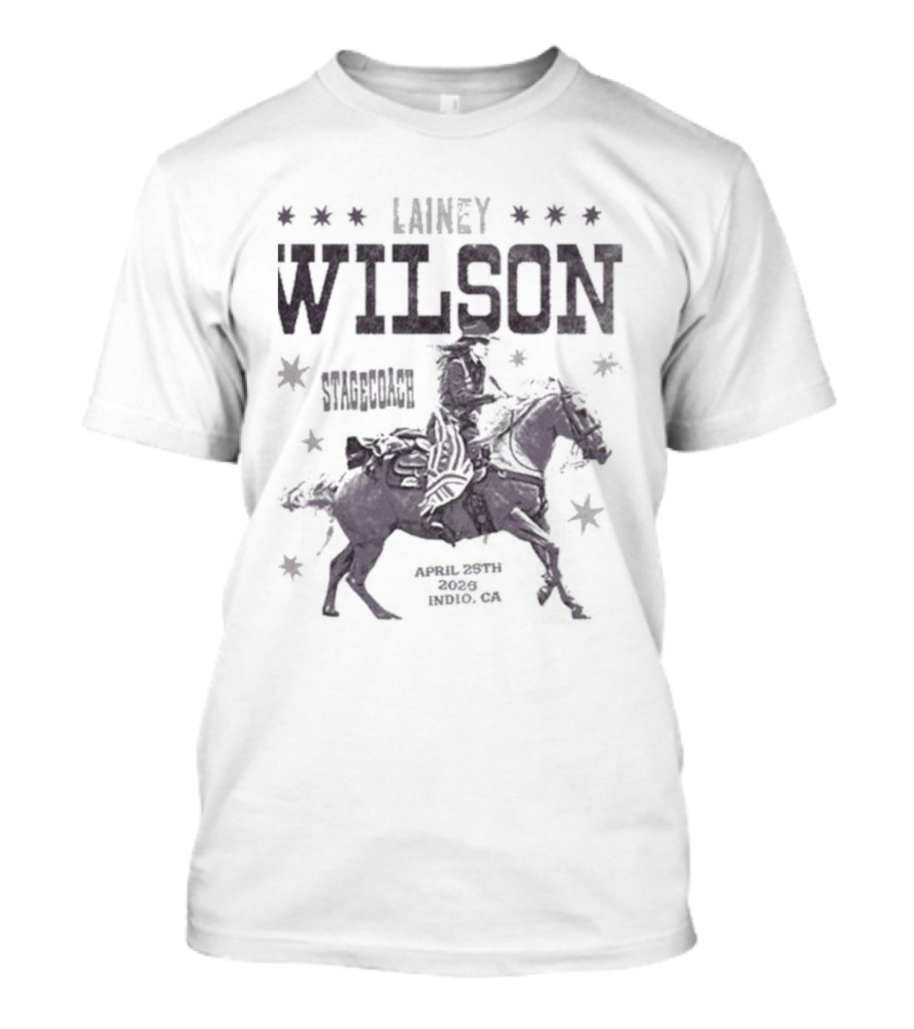 Lainey Wilson Stagecoach Indio CA April 25 2026 Cowboy Horse T-Shirt
