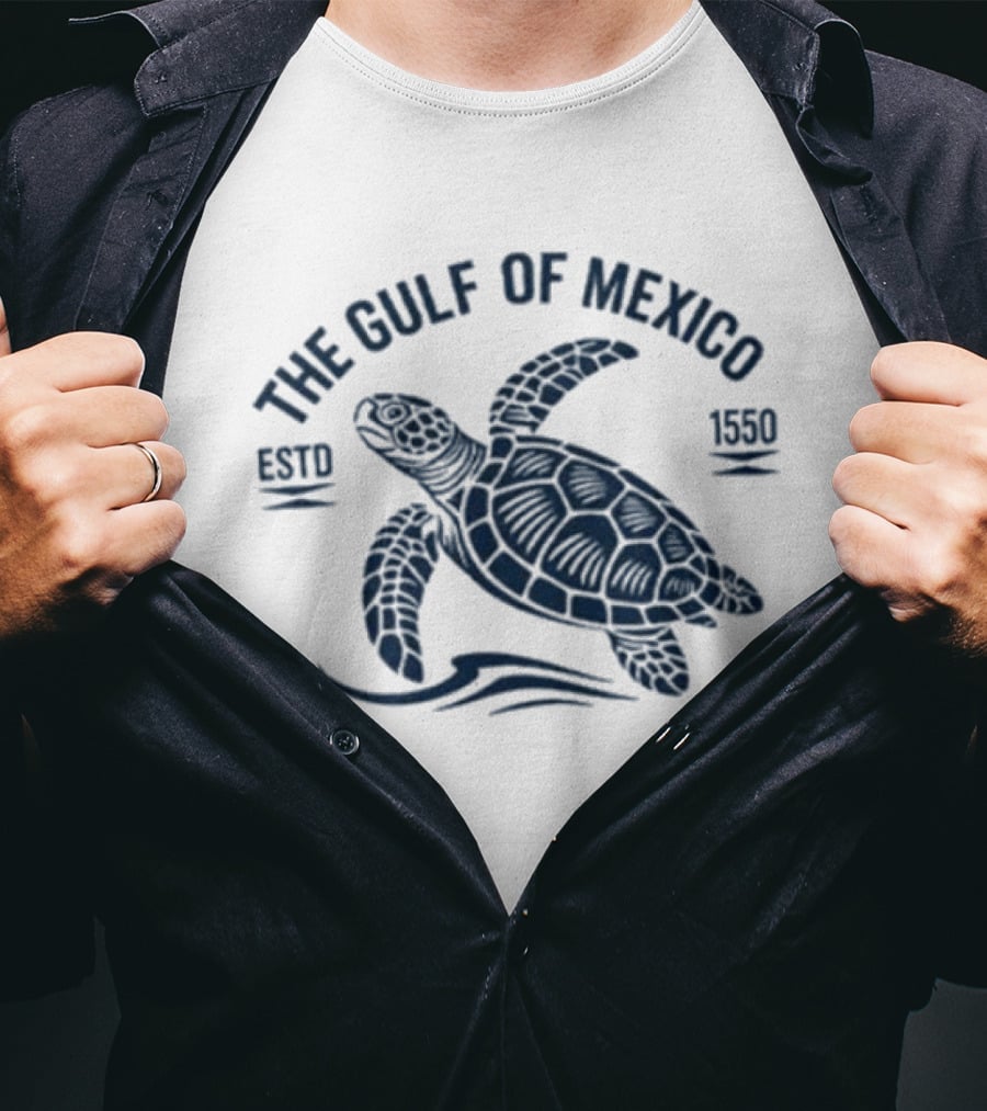The Gulf Of Mexico Estd 1550 Sea Turtle T-Shirt
