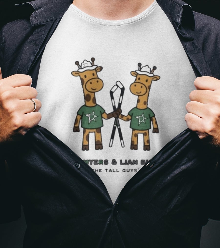 Tyler Myers Lian Bichsel The Tall Guys Giraffe T-Shirt